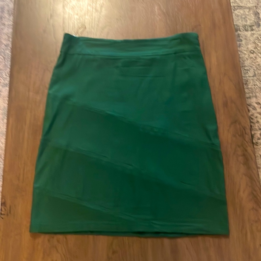 Kelly green skirt